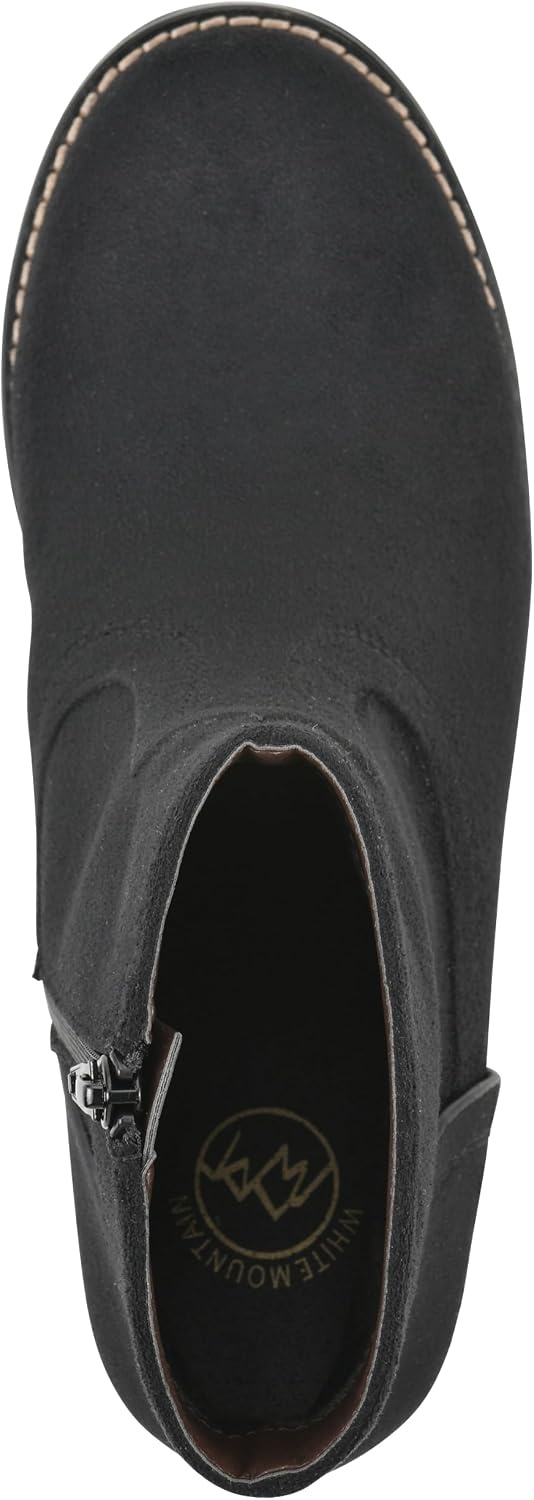 image:imageWHITE MOUNTAIN Womens Meringue Western Ankle BootieBlack Fabric