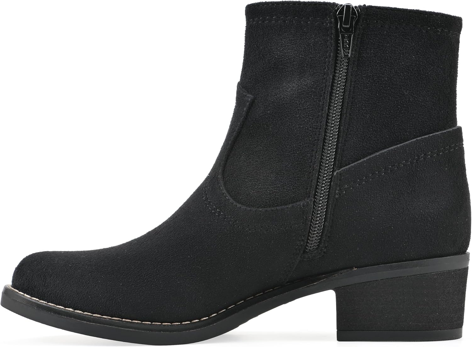 image:imageWHITE MOUNTAIN Womens Meringue Western Ankle BootieBlack Fabric