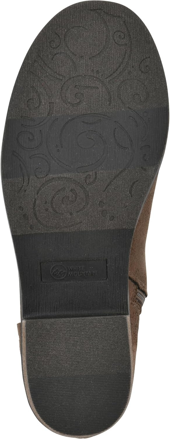 image:imageWHITE MOUNTAIN Womens Meringue Western Ankle BootieMocha Fabric