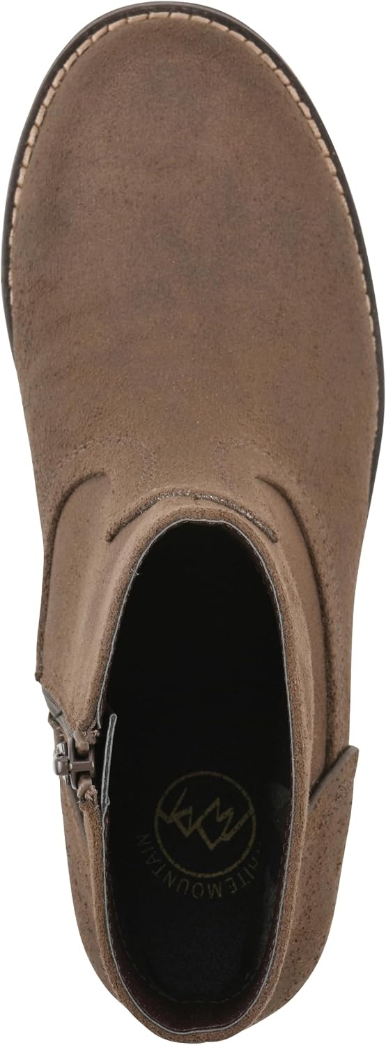 image:imageWHITE MOUNTAIN Womens Meringue Western Ankle BootieMocha Fabric