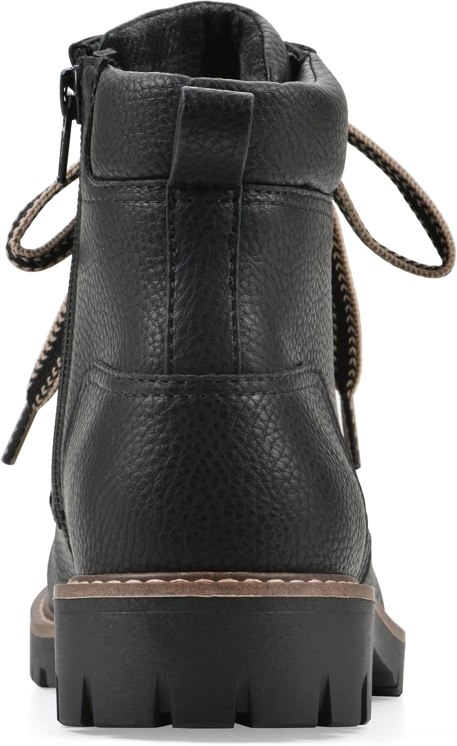 image:imageWHITE MOUNTAIN Womens Parcels City Hiker Ankle BootieBlack Pebble Smooth