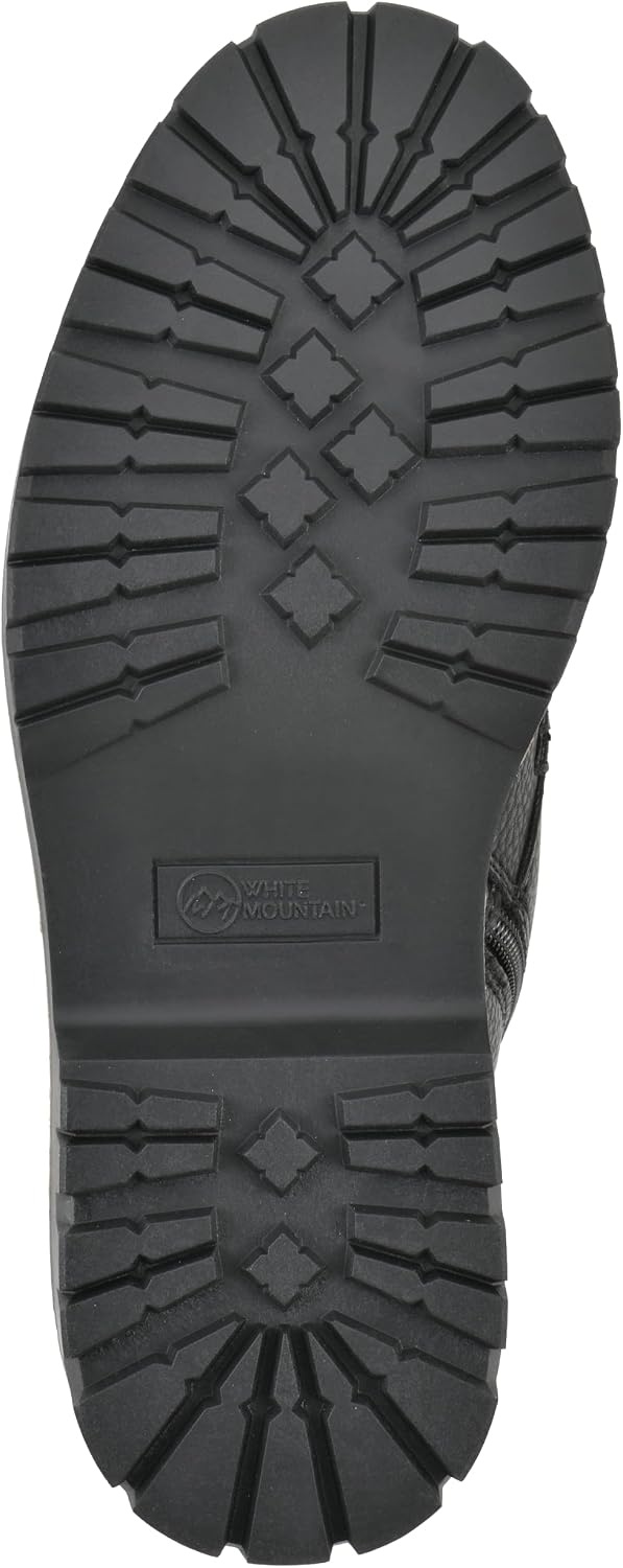 image:imageWHITE MOUNTAIN Womens Parcels City Hiker Ankle BootieBlack Pebble Smooth
