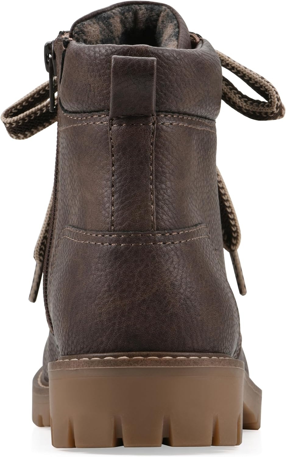 image:imageWHITE MOUNTAIN Womens Parcels City Hiker Ankle BootieBrown Pebble Smooth