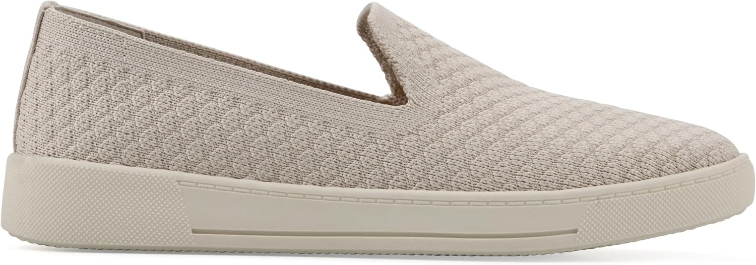 image:imageWHITE MOUNTAIN Womens Upstay Knit SlipOn SneakerTaupe Fabric