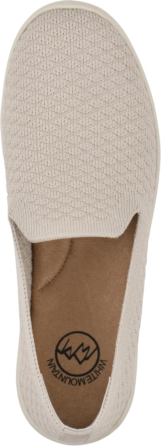 image:imageWHITE MOUNTAIN Womens Upstay Knit SlipOn SneakerTaupe Fabric