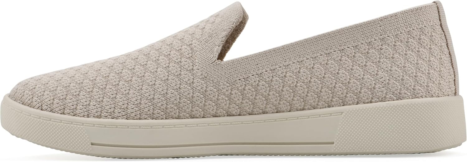 image:imageWHITE MOUNTAIN Womens Upstay Knit SlipOn SneakerTaupe Fabric