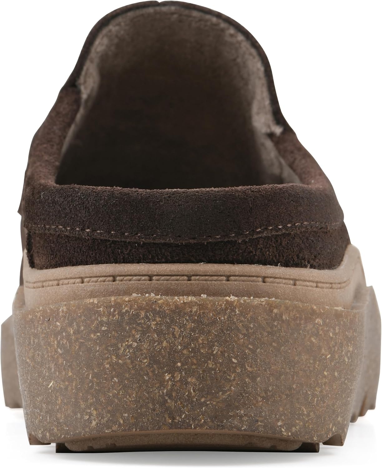 image:imageWHITE MOUNTAIN Womens Vailing Penny LoaferStyle Platform Footbed ClogCoco Brown Suede