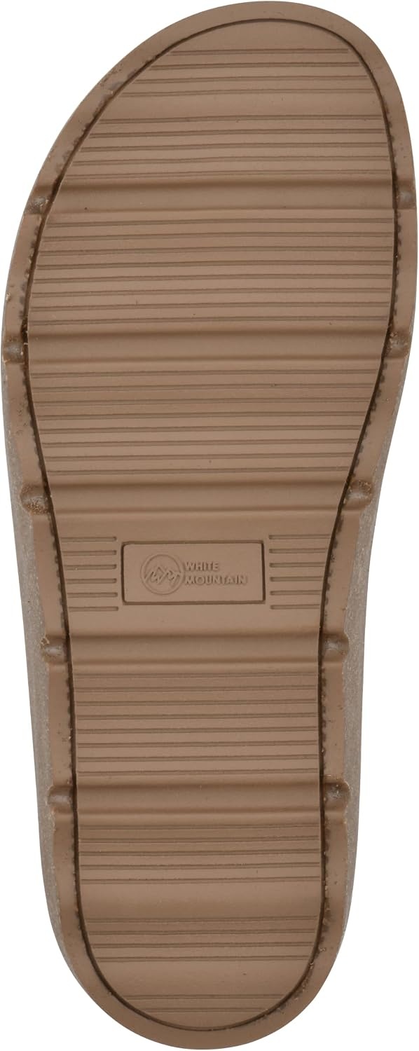 image:imageWHITE MOUNTAIN Womens Vailing Penny LoaferStyle Platform Footbed ClogCoco Brown Suede
