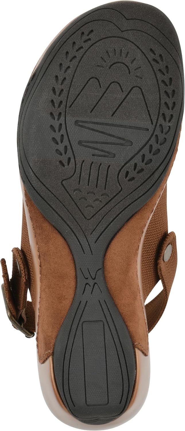 image:imageWHITE MOUNTAIN Womens Viable SlingBuckle Platform ClogPecan Fabric