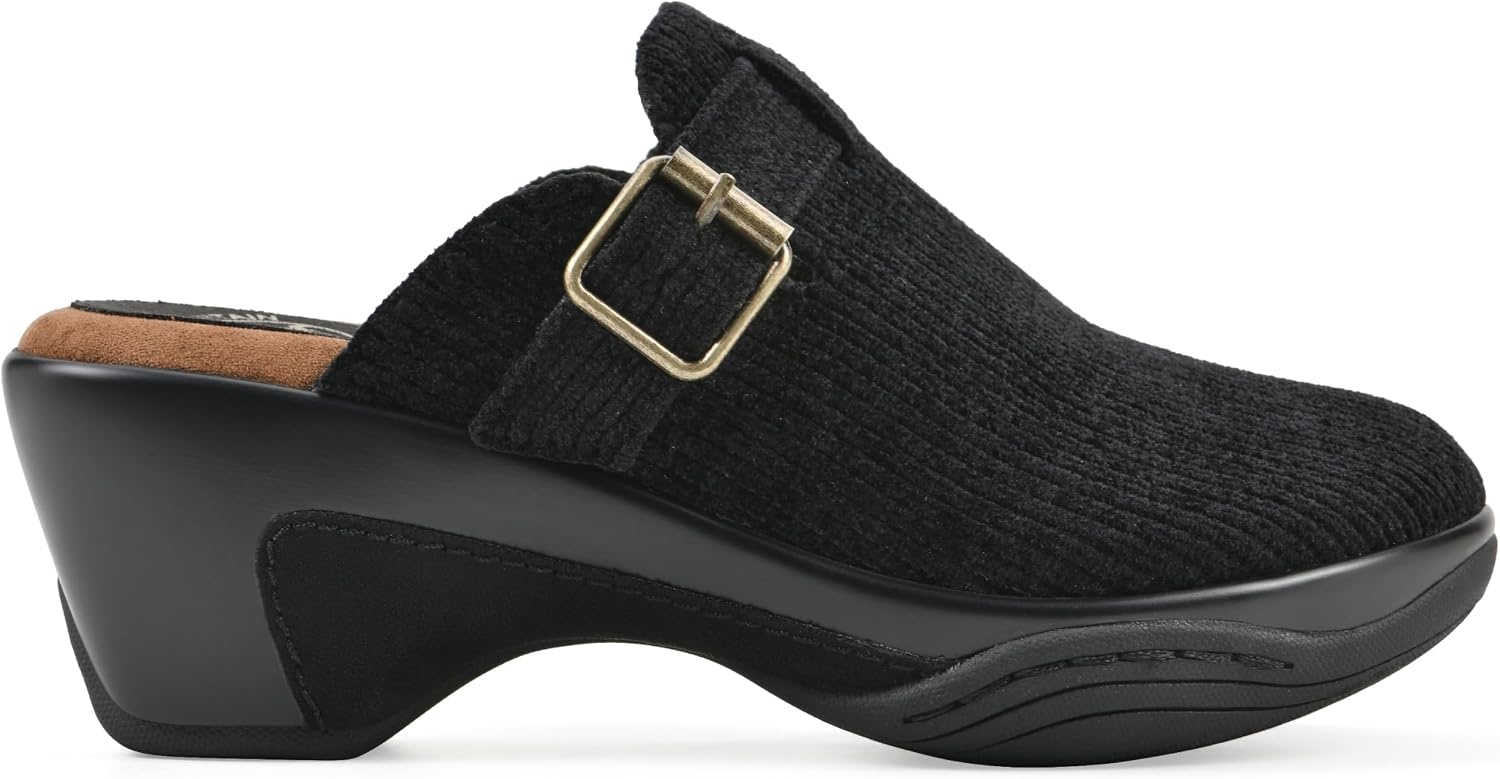 image:imageWHITE MOUNTAIN Womens Vias Platform ClogBlack Fabric