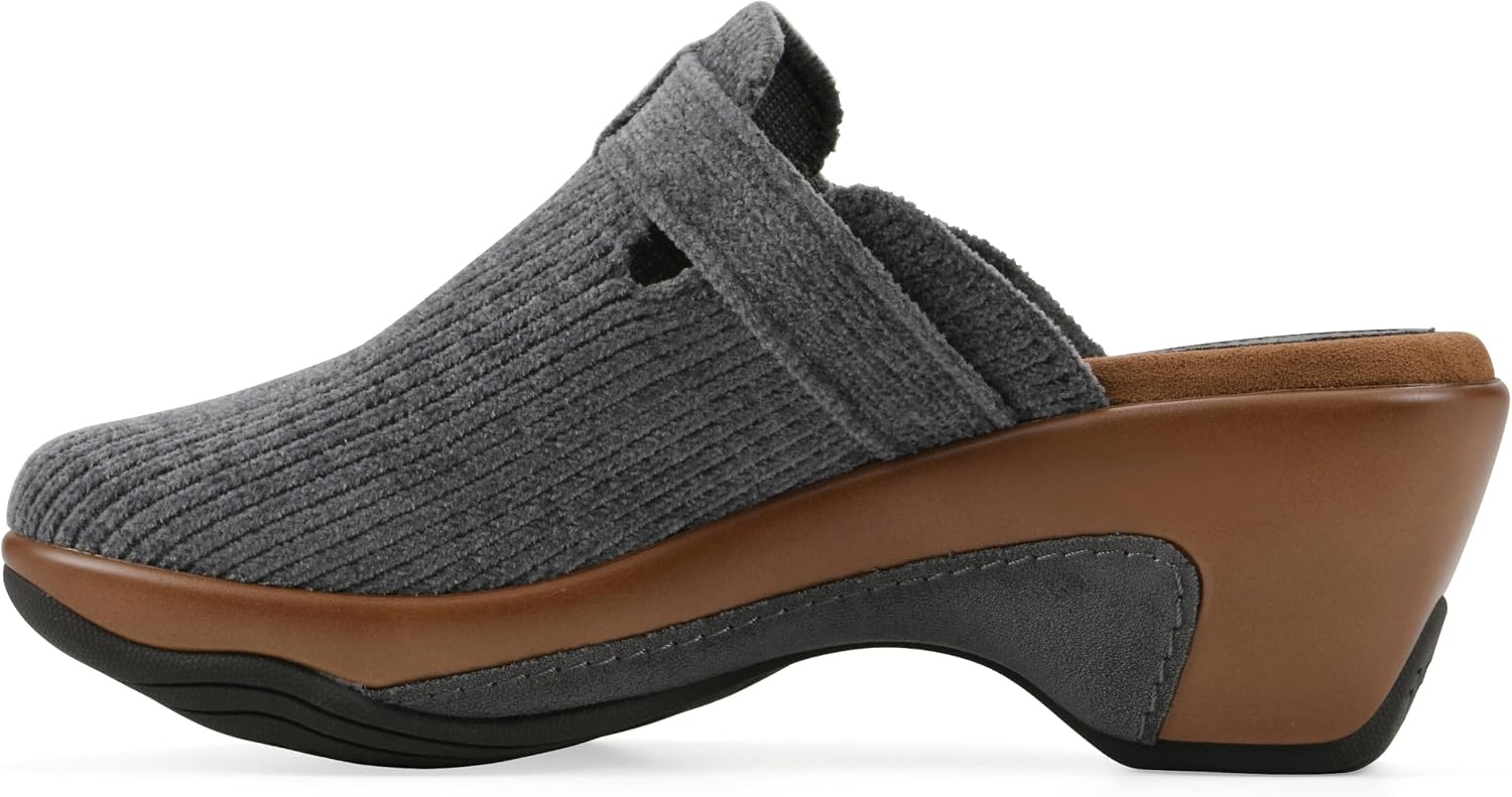 image:imageWHITE MOUNTAIN Womens Vias Platform ClogBlue Steel Fabric