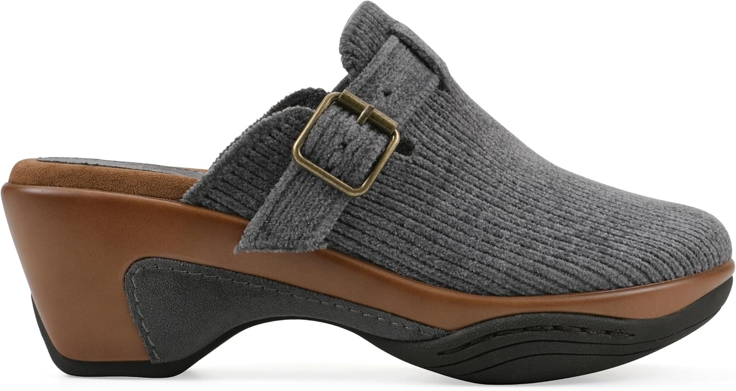image:imageWHITE MOUNTAIN Womens Vias Platform ClogBlue Steel Fabric