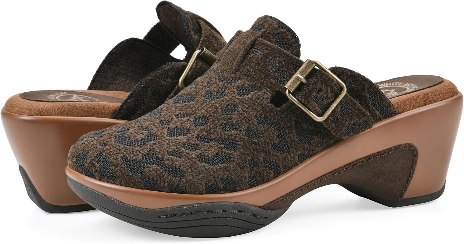 image:imageWHITE MOUNTAIN Womens Vias Platform ClogBrown Multi Fabric