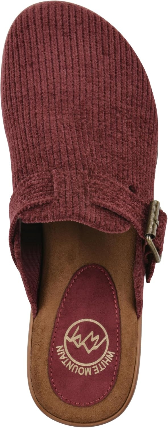 image:imageWHITE MOUNTAIN Womens Vias Platform ClogBurgundy Fabric