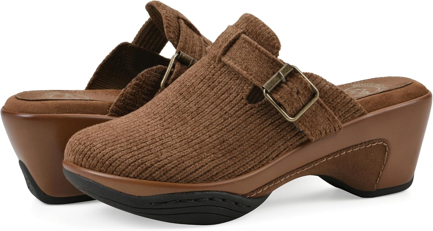 image:imageWHITE MOUNTAIN Womens Vias Platform ClogPecan Fabric
