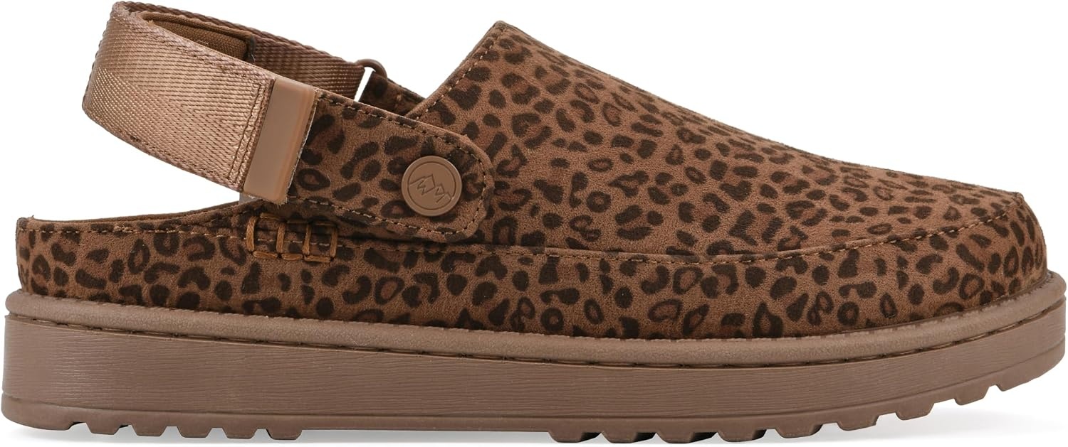 image:imageWhite Mountain Womens Icebound ClogBrown Leopard Fabric