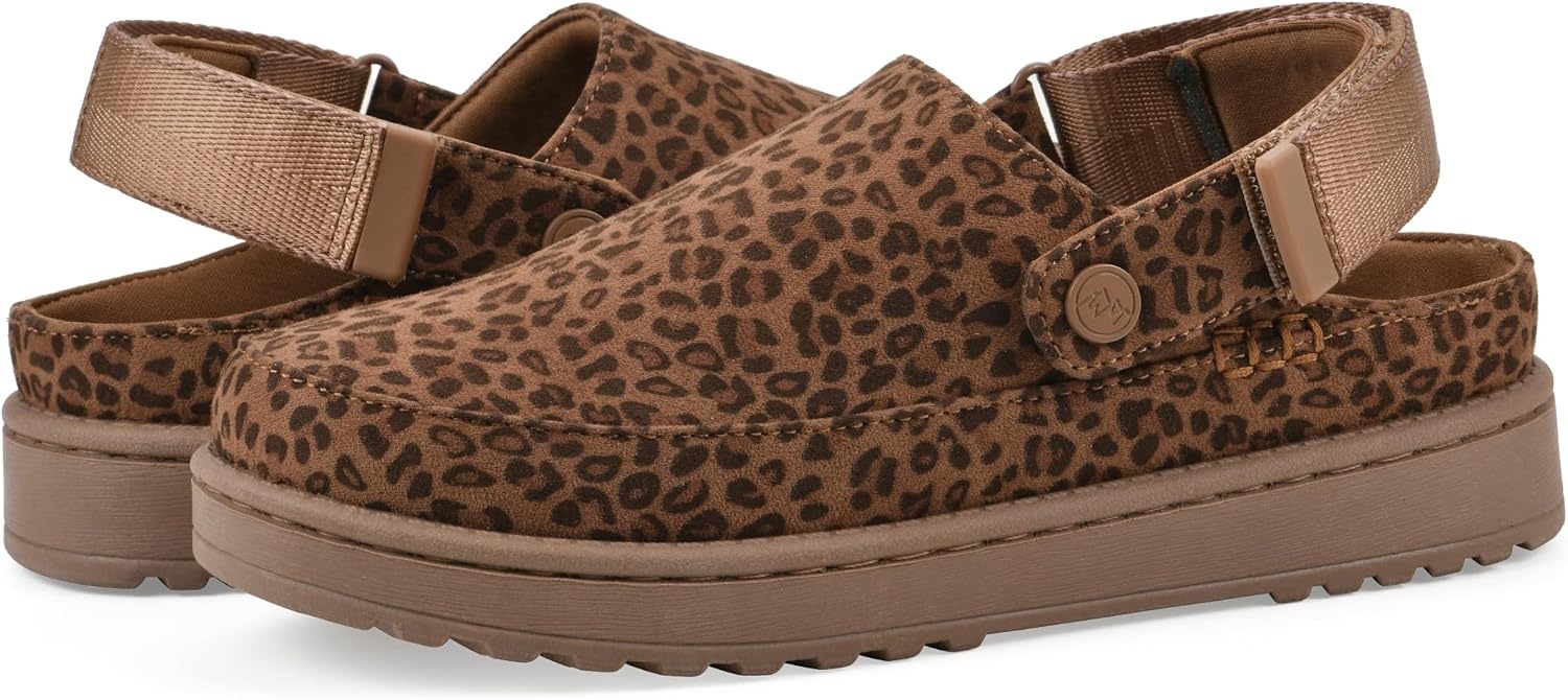 image:imageWhite Mountain Womens Icebound ClogBrown Leopard Fabric