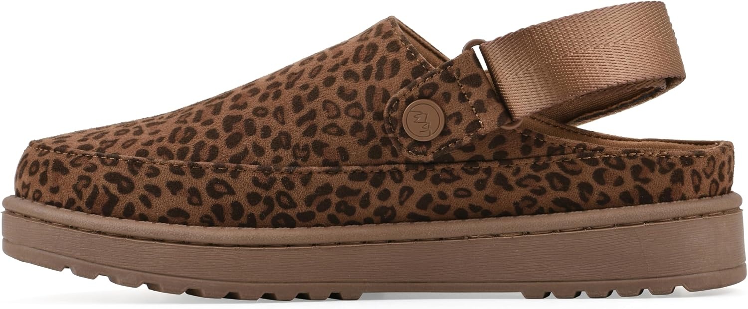 image:imageWhite Mountain Womens Icebound ClogBrown Leopard Fabric