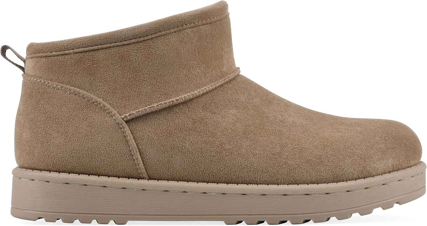 image:imageWhite Mountain Womens Inspa Lined Ankle BootieDark Beige