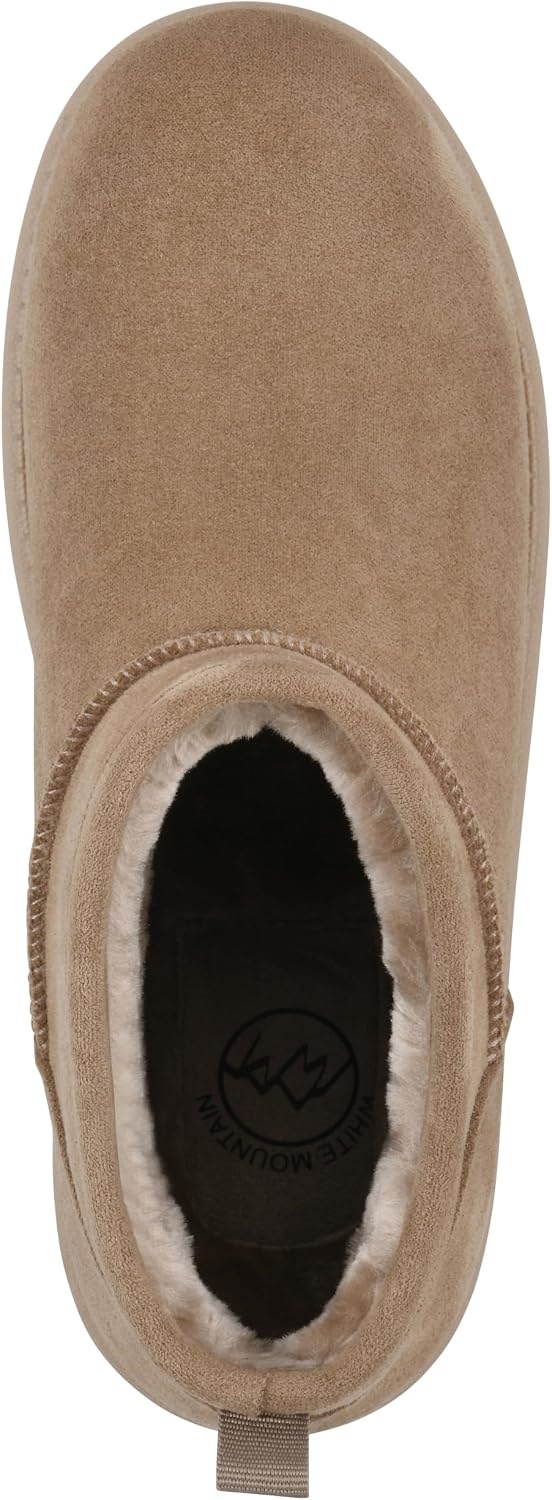 image:imageWhite Mountain Womens Inspa Lined Ankle BootieDark Beige