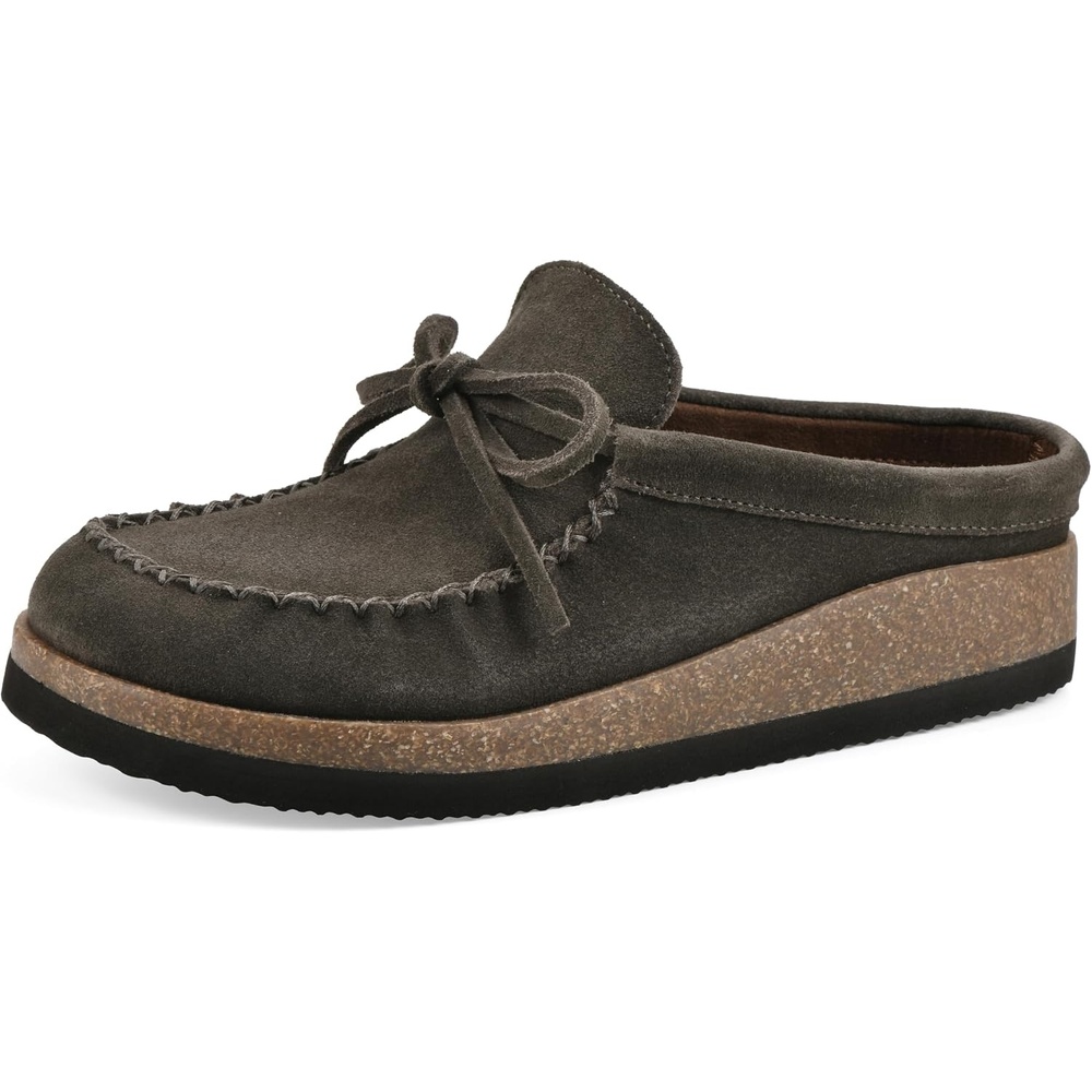 image:imageWHITE MOUNTAIN Womens Bayhead MocToe Footbed ClogArmy Suede