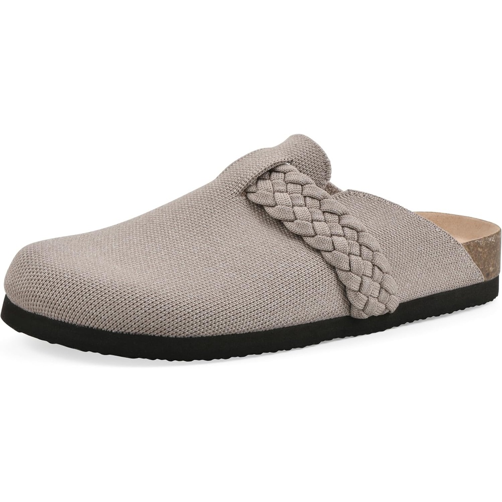 image:imageWHITE MOUNTAIN Womens Bestie Braided Footbed ClogGrey Fabric