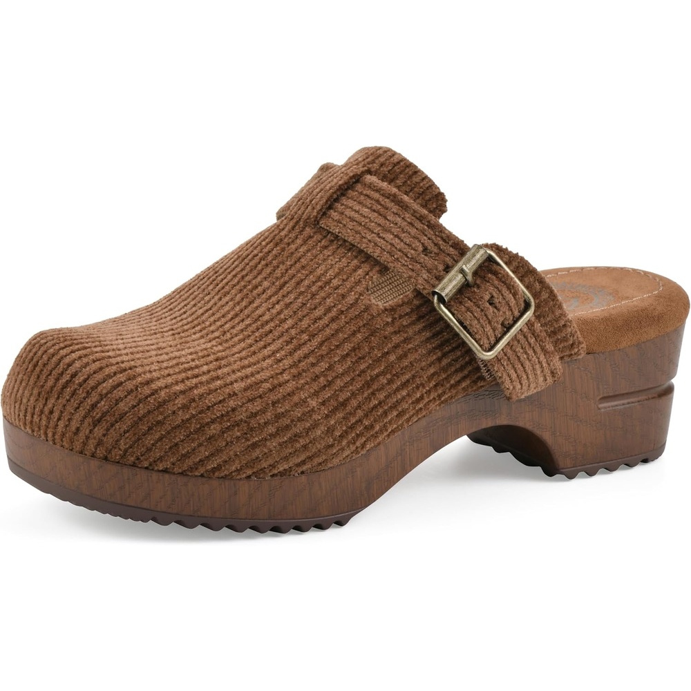 image:imageWHITE MOUNTAIN Womens Bistros Platform ClogPecan Fabric