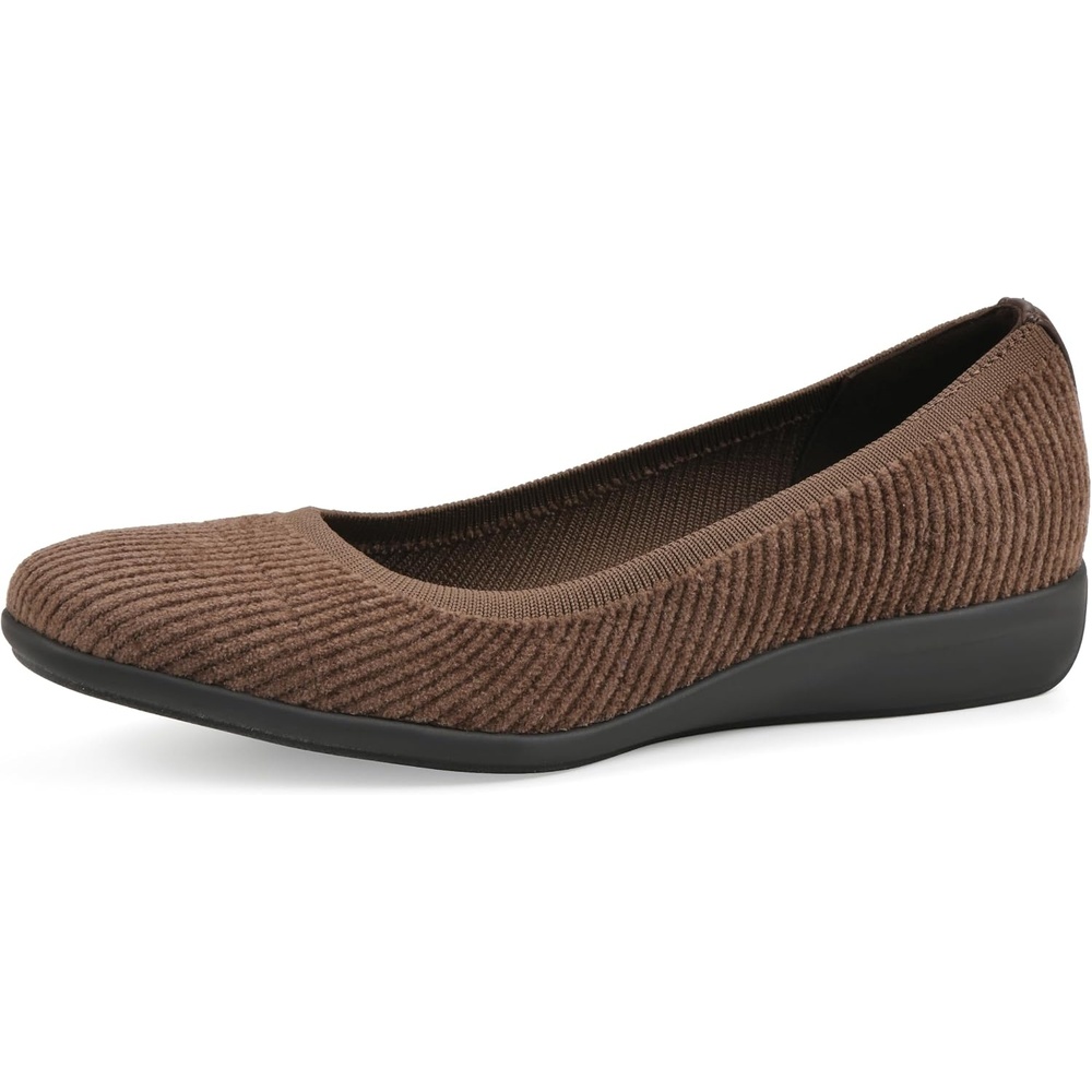 image:imageWHITE MOUNTAIN Womens Florian Knit Ballet FlatCoco Corduroy Fabric