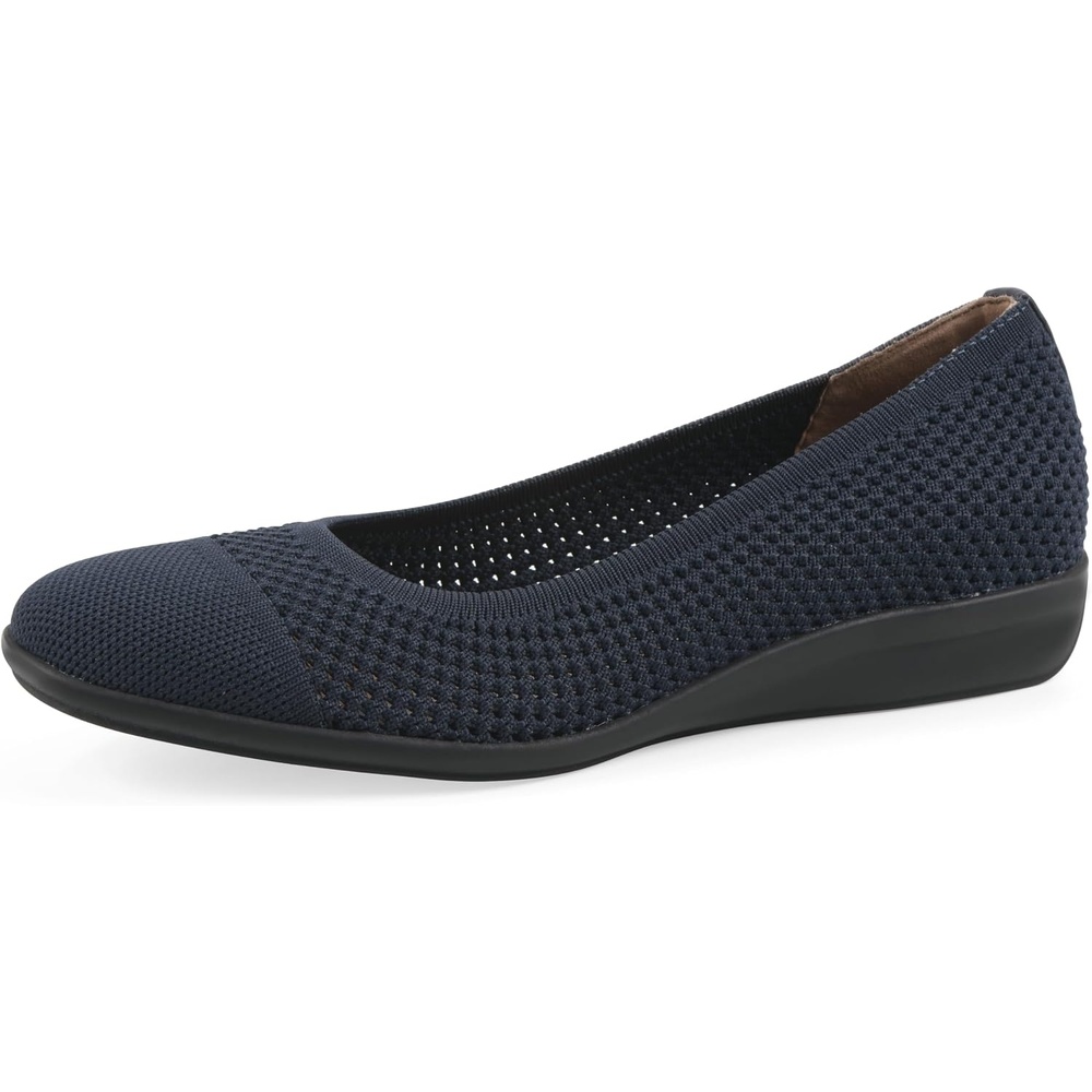 image:imageWHITE MOUNTAIN Womens Florian Knit Ballet FlatNavy Fabric