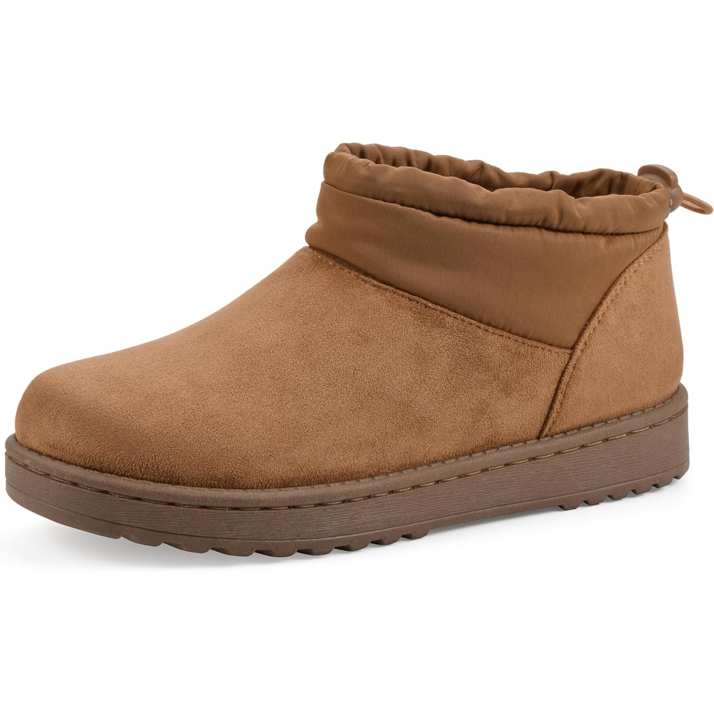 image:imageWHITE MOUNTAIN Womens Idle Faux FurLined Mini BootieChestnut Fabric