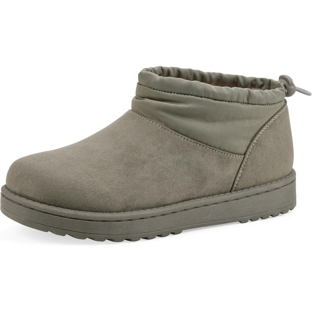 image:imageWHITE MOUNTAIN Womens Idle Faux FurLined Mini BootieNew Moss Fabric