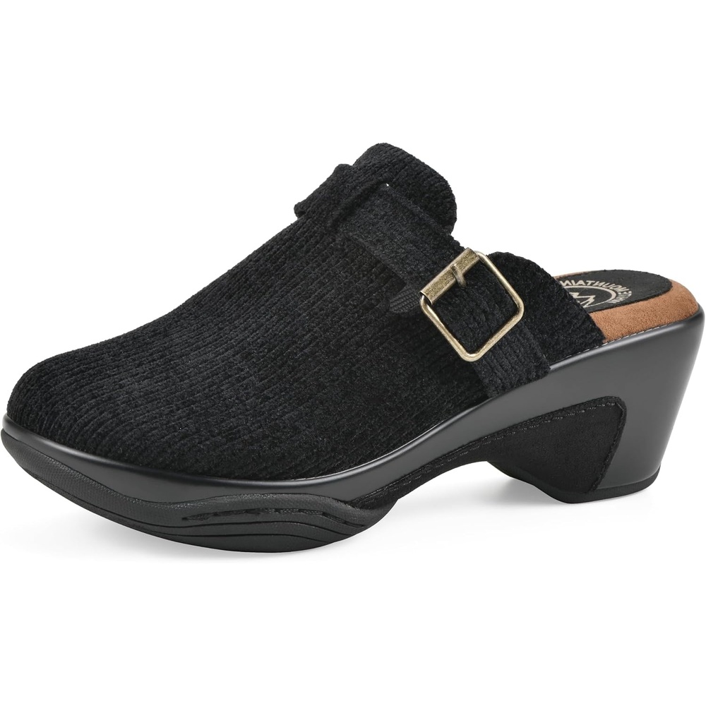 image:imageWHITE MOUNTAIN Womens Vias Platform ClogBlack Fabric