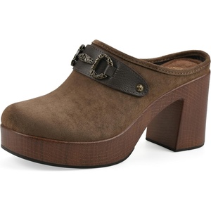 WHITE MOUNTAIN Women’s Barleys Platform Clog(Dark Taupe Multi)