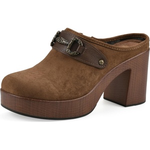 WHITE MOUNTAIN Women’s Barleys Platform Clog(Mocha Multi)