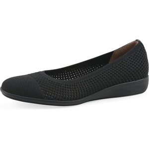 WHITE MOUNTAIN Women’s Florian Knit Ballet Flat(Black Fabric)