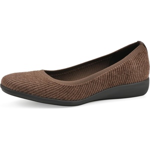 WHITE MOUNTAIN Women’s Florian Knit Ballet Flat(Coco Corduroy Fabric)