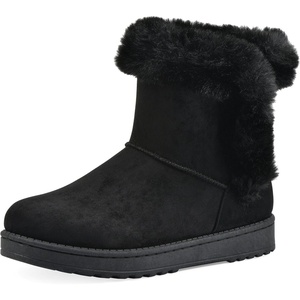 WHITE MOUNTAIN Women’s Incher Faux Fur Boot(Black)