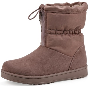 WHITE MOUNTAIN Women’s Issy Faux Fur-Lined Mid Shaft Bootie(Rosewood Fabric)