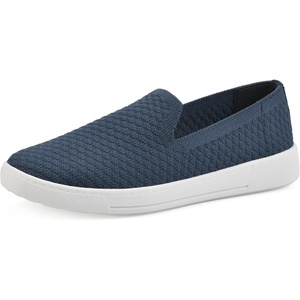 WHITE MOUNTAIN Women’s Upstay Knit Slip-On Sneaker(Navy Fabric)