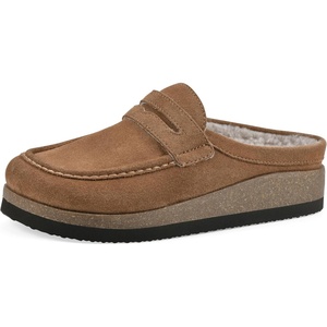 White Mountain Women’s Brinlee Mule(Chestnut Suede Faux Shearling)