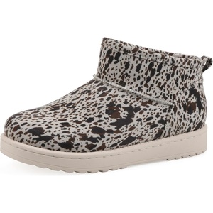 White Mountain Women’s Inspa Lined Ankle Bootie(Cream Multi)