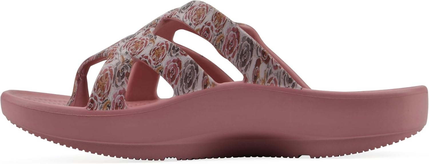 image:imageMountain Fom Recovery Womens Rip Cushioned SandalBlush Floral Print