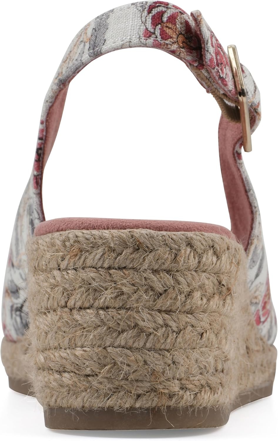 image:imageWHITE MOUNTAIN Womens Maize Slingback Espadrille Wedge SandalBlushFloralFab