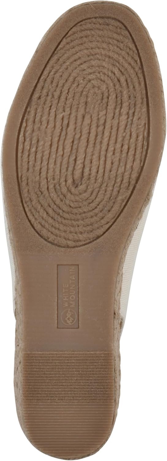 image:imageWHITE MOUNTAIN Womens Maize Slingback Espadrille Wedge SandalNaturalFabric