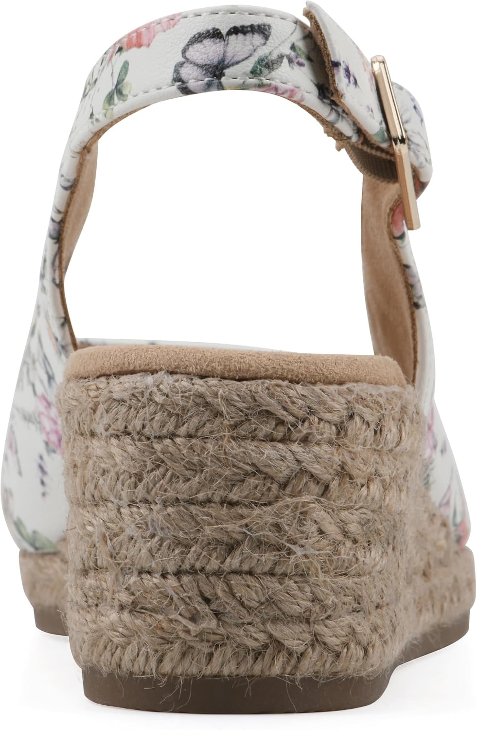 image:imageWHITE MOUNTAIN Womens Maize Slingback Espadrille Wedge SandalWhite Butterfly Multi