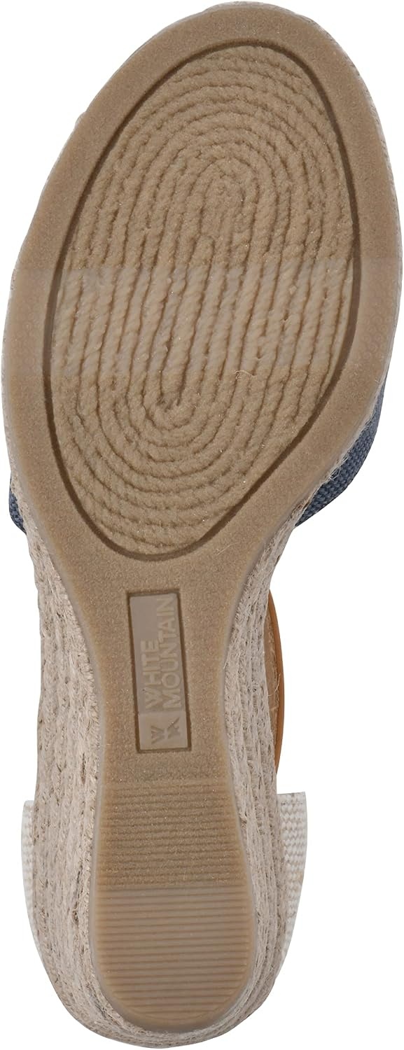 image:imageWHITE MOUNTAIN Womens Mamba Espadrille Wedge SandalDenimblueFab