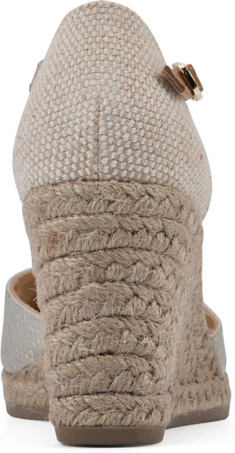 image:imageWHITE MOUNTAIN Womens Mamba Espadrille Wedge SandalGoldMetallicSmooth