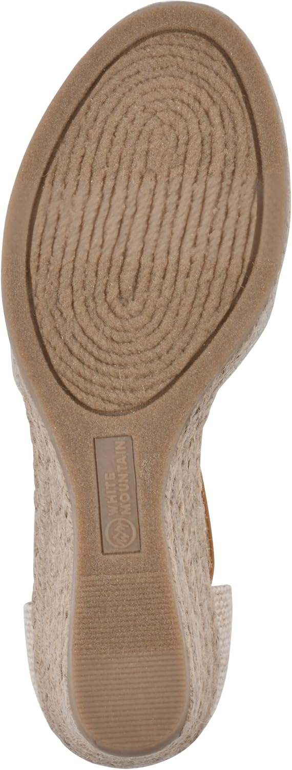 image:imageWHITE MOUNTAIN Womens Mamba Espadrille Wedge SandalGoldMetallicSmooth