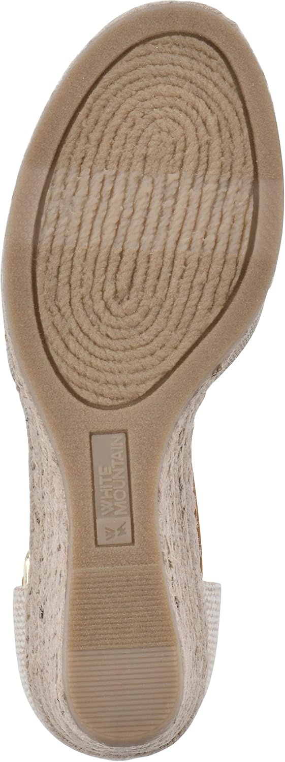 image:imageWHITE MOUNTAIN Womens Mamba Espadrille Wedge SandalLttaupeCanvas