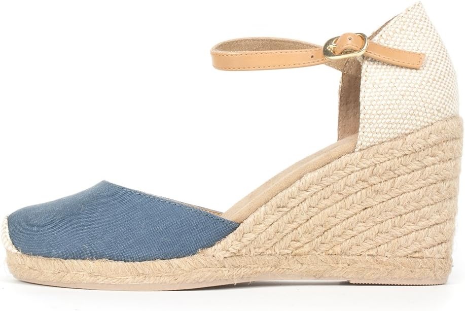 image:imageWHITE MOUNTAIN Womens Mamba Espadrille Wedge SandalMamba NavyWhite